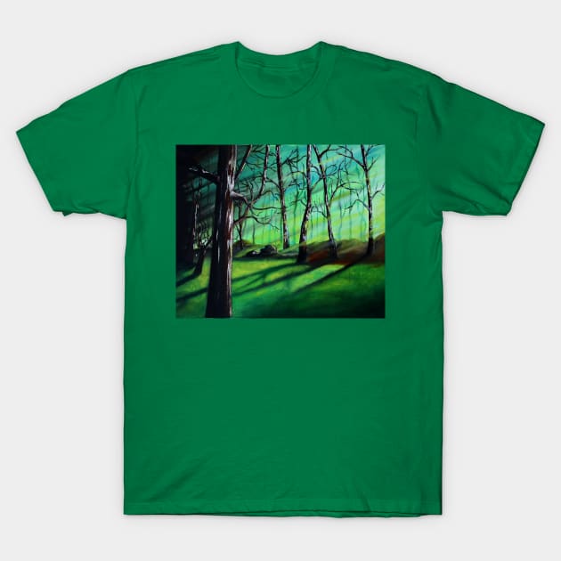 Slenderman forest T-Shirt by Bertoni_Lee